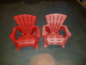 2 Kids Adirondack chairs