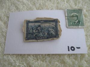 2 OLD VINTAGE POSTAGE STAMPS for the AVID COLLECTOR