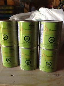 6 cans of Paramount Gel Fuel for outdoor fire bowls