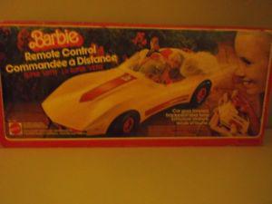 AN ORIGINAL YELLOW BARBIE CORVETTE (FOR THE DOLL)