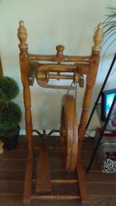 Antique home made spinning wheel