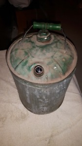 Antique oil can