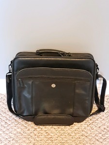Argus leather laptop bag