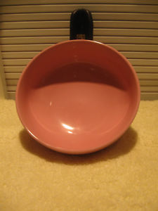 COLOURFUL OLD VINTAGE POTTERY BOWL in PINK