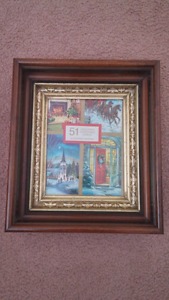 Decorative wooden picture frame - 13"x 15" outside