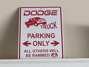 Dodge parking sign