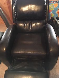 Faux leather chair