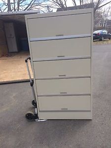 File Cabinet with Covered Shelves