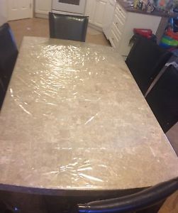 Marble Table & 6 Chairs
