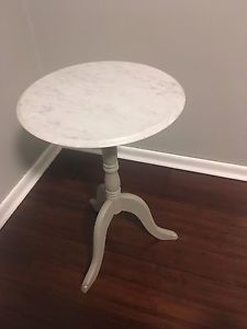 Marble top side tables