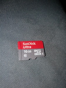 Microsd card scandisk ultra 16 gb with adapter