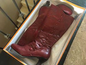 Miz Mooz Amelia Red boots (WC) Size 8.5 (Never worn)