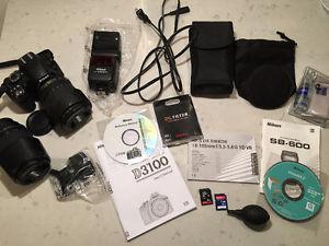 Nikon D with 2 lenses, speedlight and all accessories
