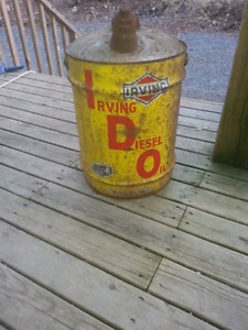 Old Irving diesel oil container make an offer