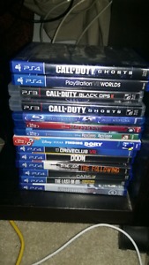 PS4 games and movie for sale