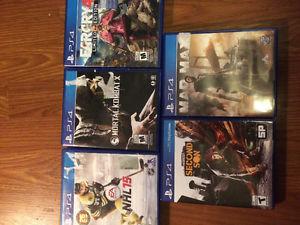 PS4 games perfect condition