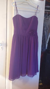 Purple Violet Semi Formal A-line Dress
