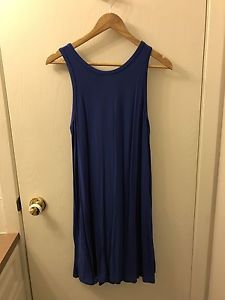 Simple blue a-line dress