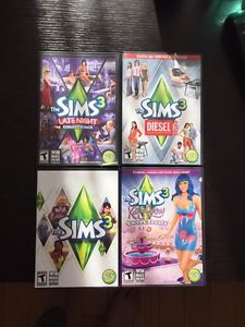 Sims 3 & 3 expansion packs