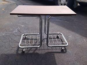 Small table with wheels $10