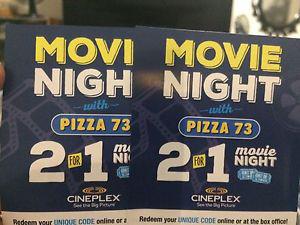 Two 2for1 Movie Tickets