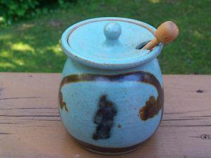 Vintage Pottery Honey or Jam Jar!
