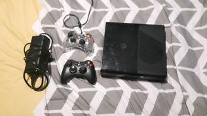 Xbox 360 with 2 controllers