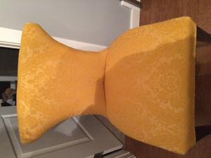 Yellow accent chairs