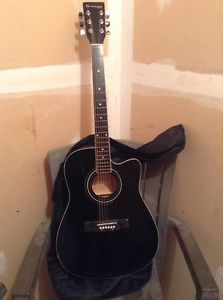 black beginners guitar (80$)