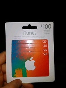 100$ value ITunes card.