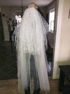 2 tier wedding veil
