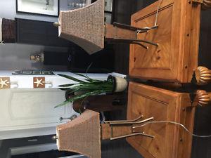 2end tables 2 lamps