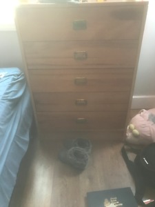 5-Drawer wooden dresser