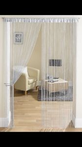 5 panels of string/ fringe curtains