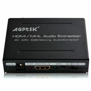 AGPtek HDMI to MHL Audio (SPDIF+R/L) Extractor
