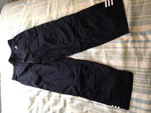 Adidas wide leg pant with mesh lining