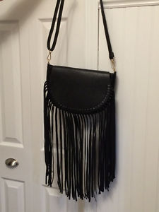 BRAND NEW Black Faux Leather Purse