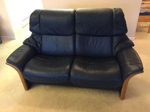 Blue Ekornes Sofa - Made in Norway