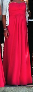 Bridesmaid dress worn once -colour is watermelon