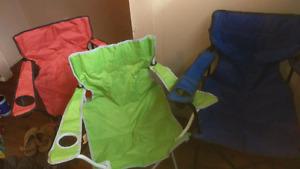 Camping lawn chairs set of 3 for sale!!!