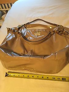 Coach patent leather in Camel