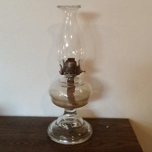 Coal Oil Lamp 17 inches tall