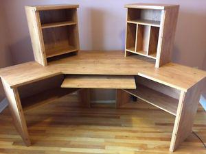 Computer desk and keyboard drawer