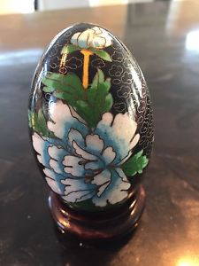 Hand Painted Porcelain Egg