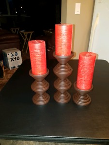 Home and Gift Ridgeway Candle Holders and Party Lite Red Led