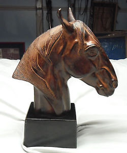 Horse Head Bust Bombay equestrian sculpture