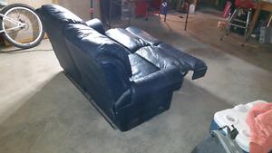 Leather love seat recliner