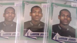Lebron james rookie cards.