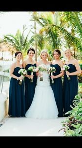 Navy blue bridesmaids dresses