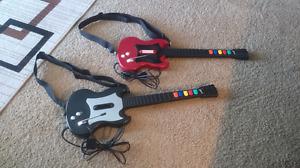 PS2 Guitar Hero guitars